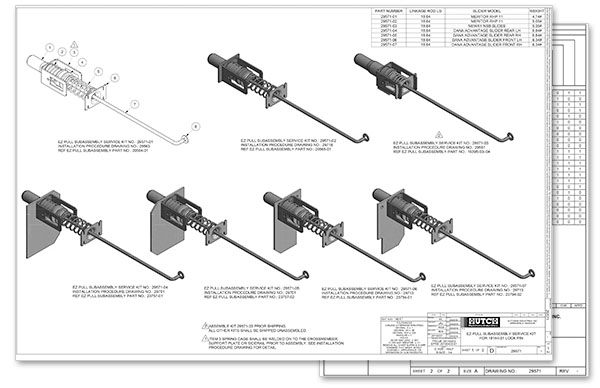 Hutchens Industries EZ Pull Sub Assembly 29571